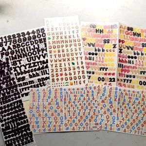 Alphabet Sticker Bundle Lot Stickers Fall Colors Bugs Pastels